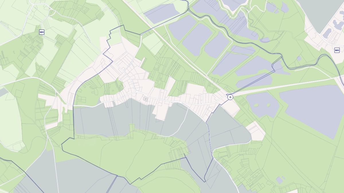 Aperçu cartographique de Montreuil-sur-Thérain, centré sur la commune