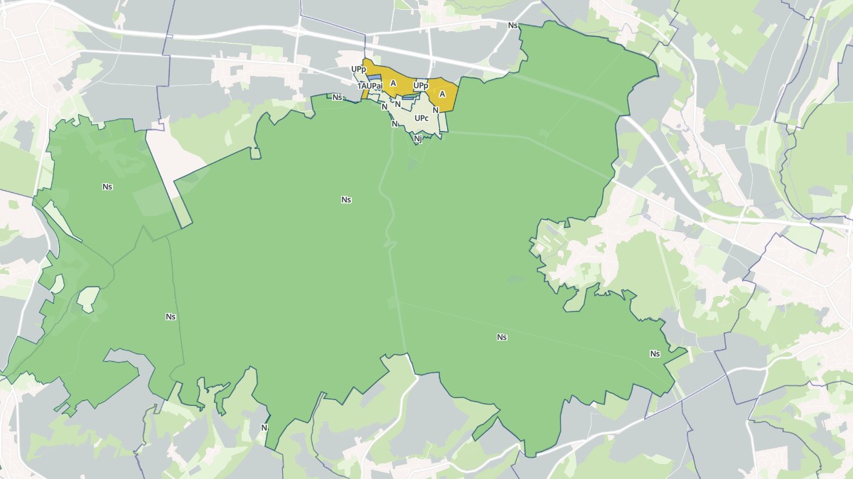 Aperçu cartographique de La Neuville-en-Hez, centré sur la commune