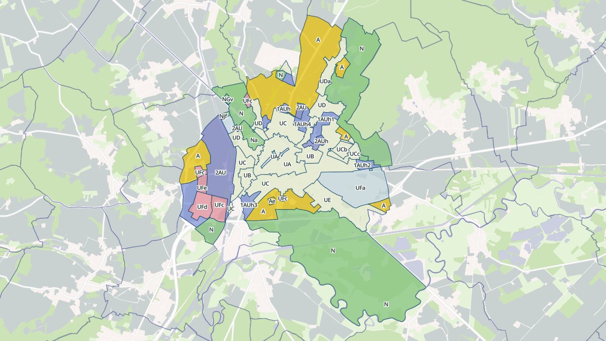 Aperçu cartographique de Noyon, centré sur la commune