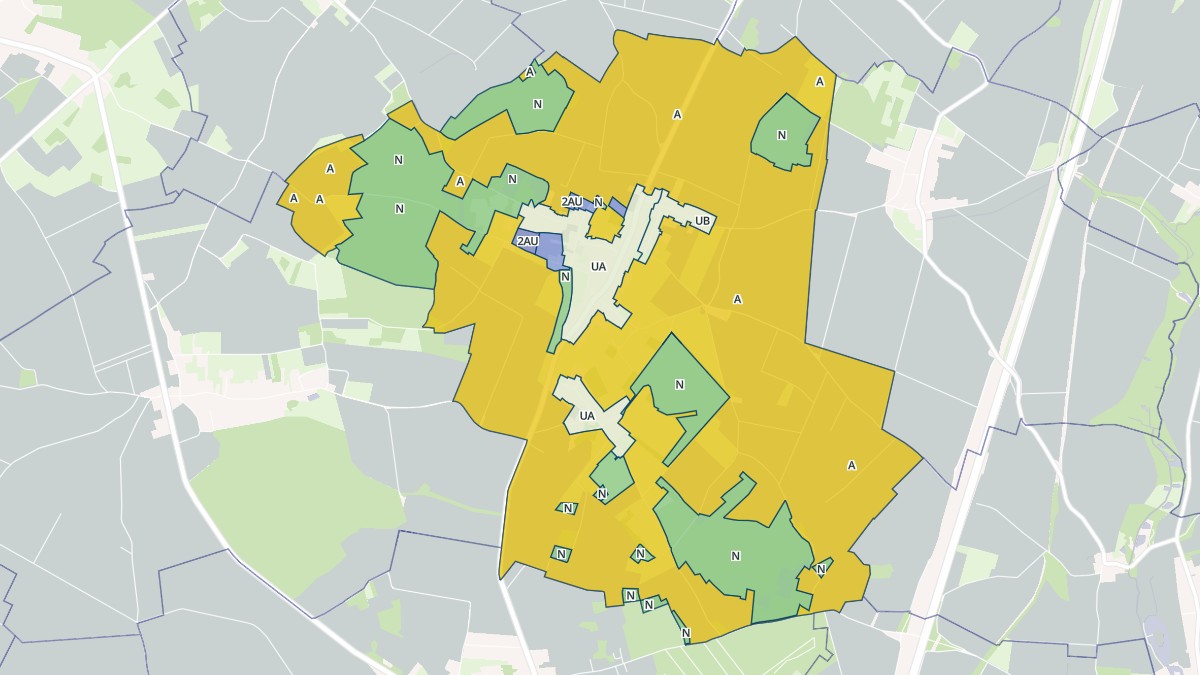 Aperçu cartographique de Orvillers-Sorel, centré sur la commune