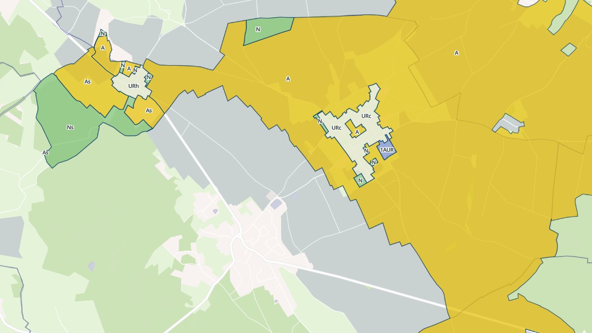 Aperçu cartographique de Pierrefitte-en-Beauvaisis, centré sur la commune