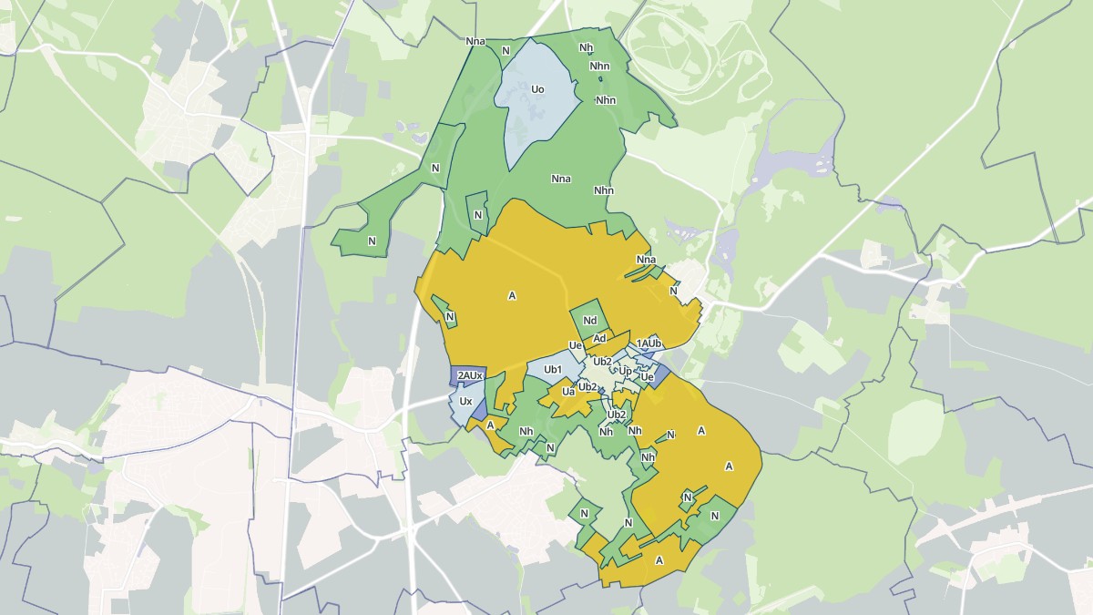 Aperçu cartographique de Plailly, centré sur la commune