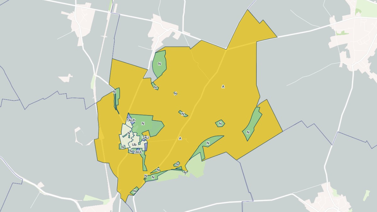 Aperçu cartographique de Plainval, centré sur la commune