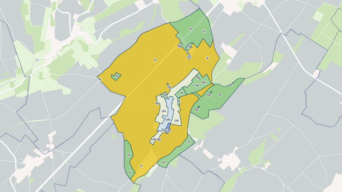 Aperçu cartographique de Porcheux, centré sur la commune