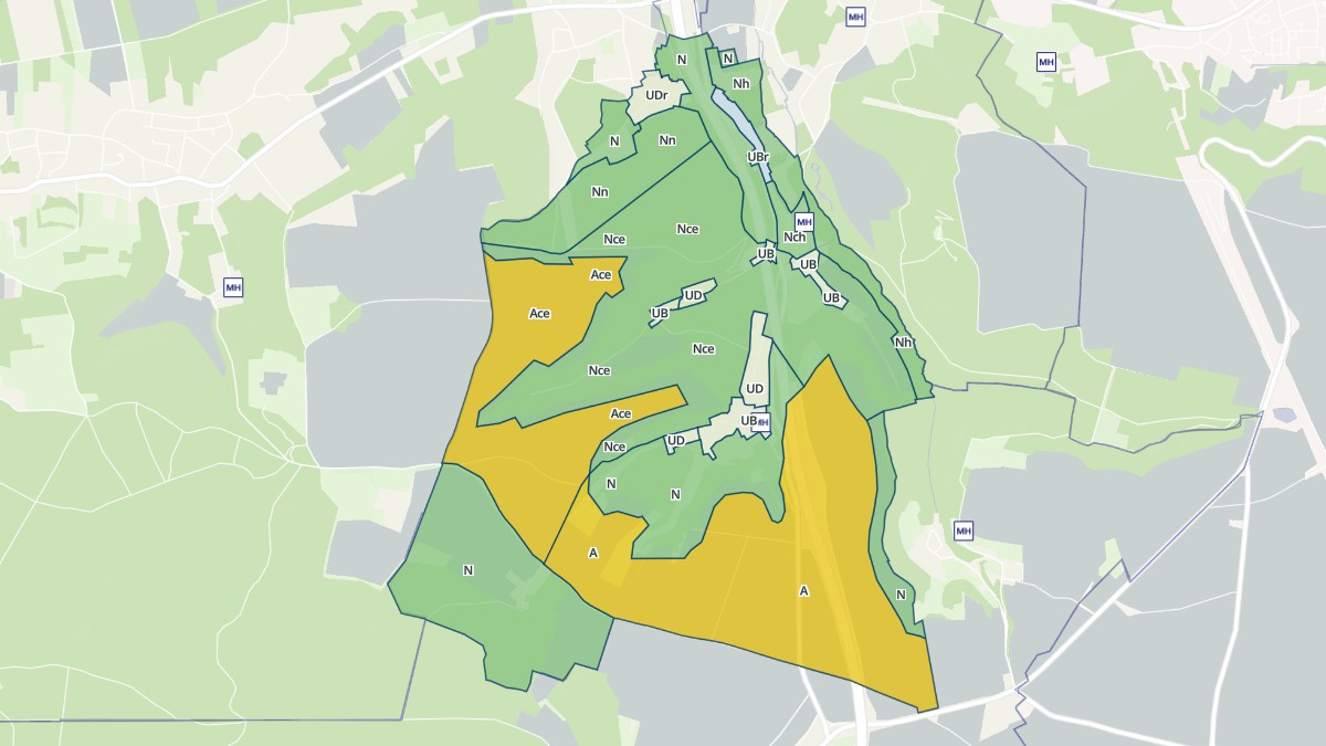 Aperçu cartographique de Roberval, centré sur la commune