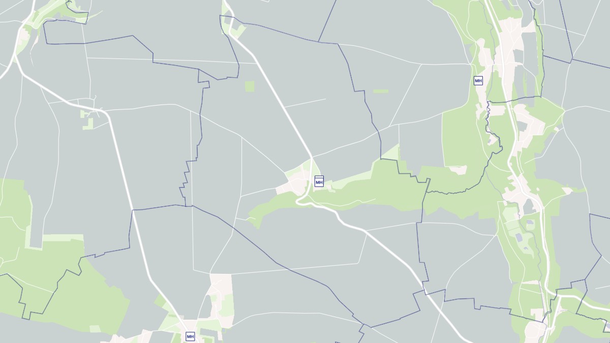 Aperçu cartographique de Rocquemont, centré sur la commune