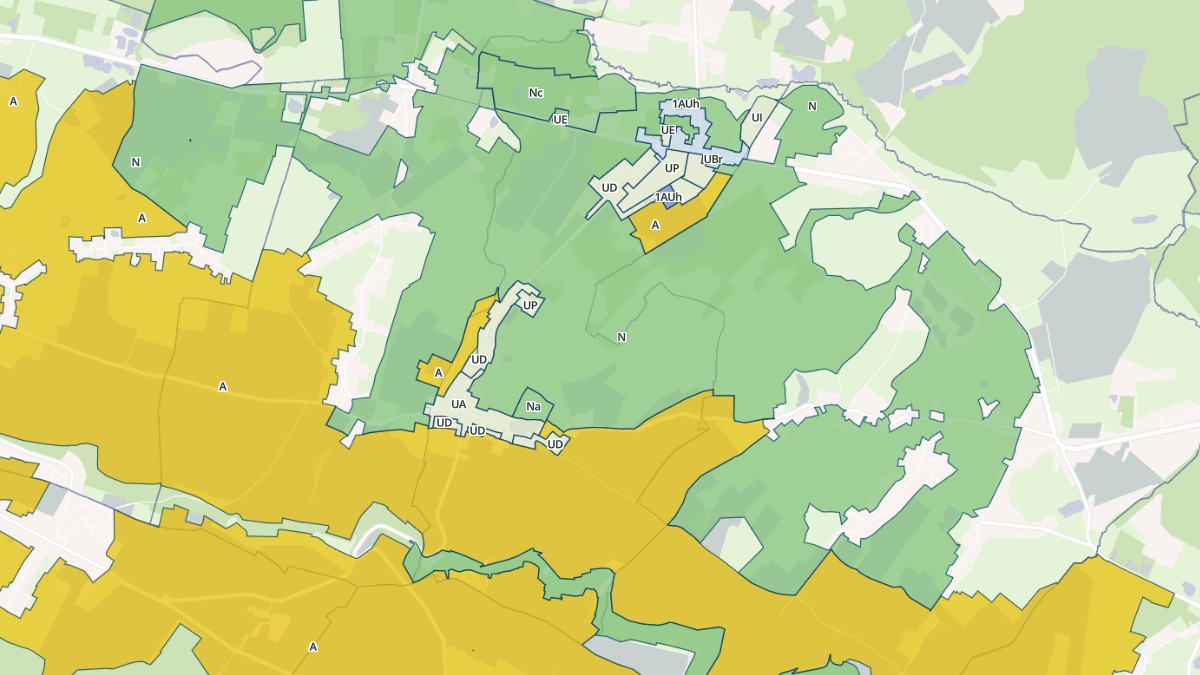 Aperçu cartographique de Saint-Aubin-en-Bray, centré sur la commune