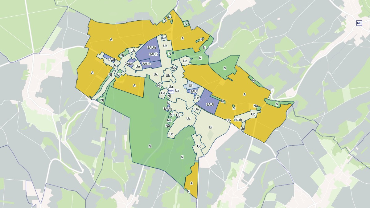 Aperçu cartographique de Sainte-Geneviève, centré sur la commune