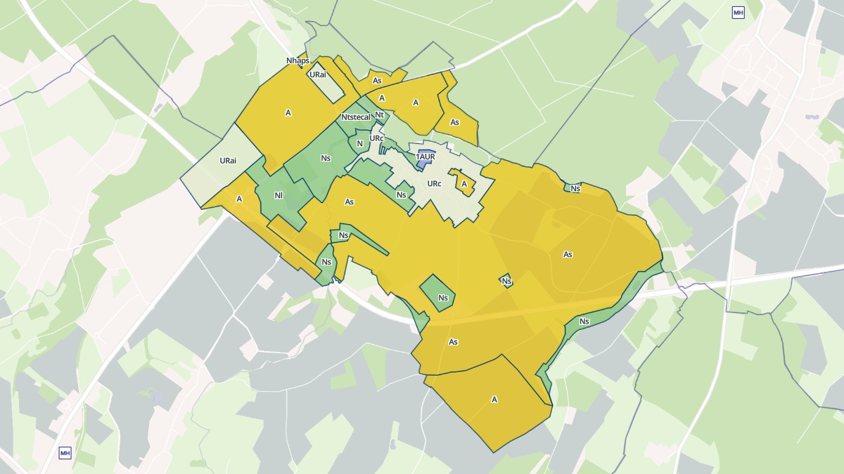 Aperçu cartographique de Saint-Léger-en-Bray, centré sur la commune