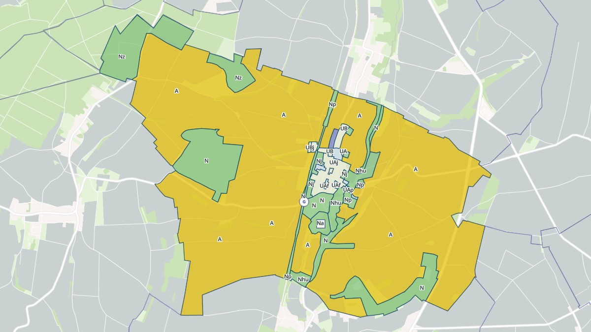 Aperçu cartographique de Saint-Remy-en-l'Eau, centré sur la commune