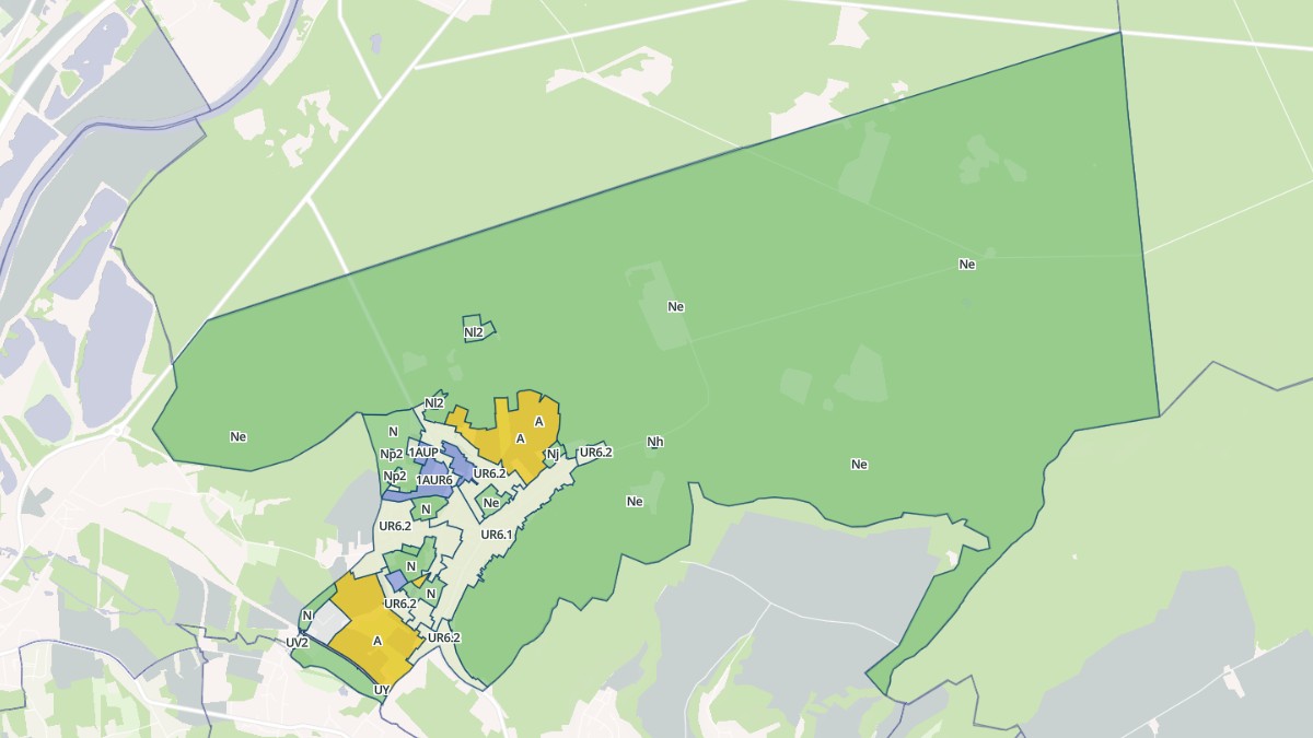 Aperçu cartographique de Saint-Sauveur, centré sur la commune
