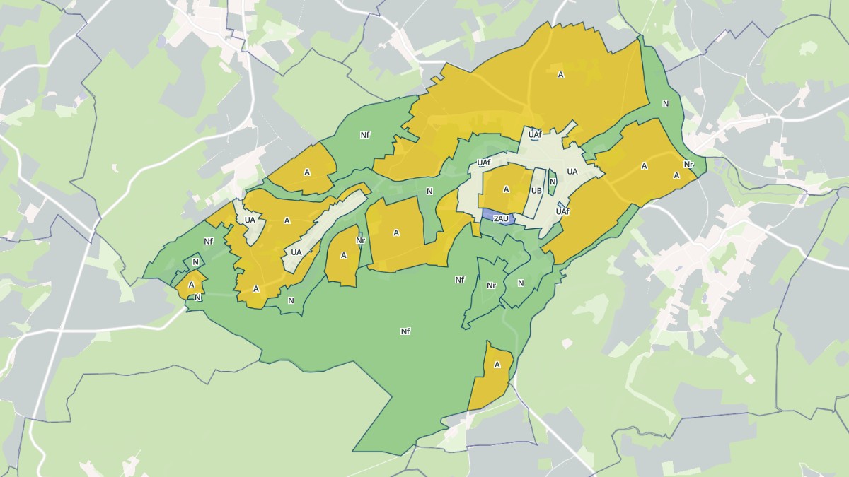 Aperçu cartographique de Thiescourt, centré sur la commune