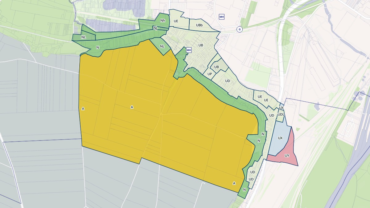 Aperçu cartographique de Thiverny, centré sur la commune