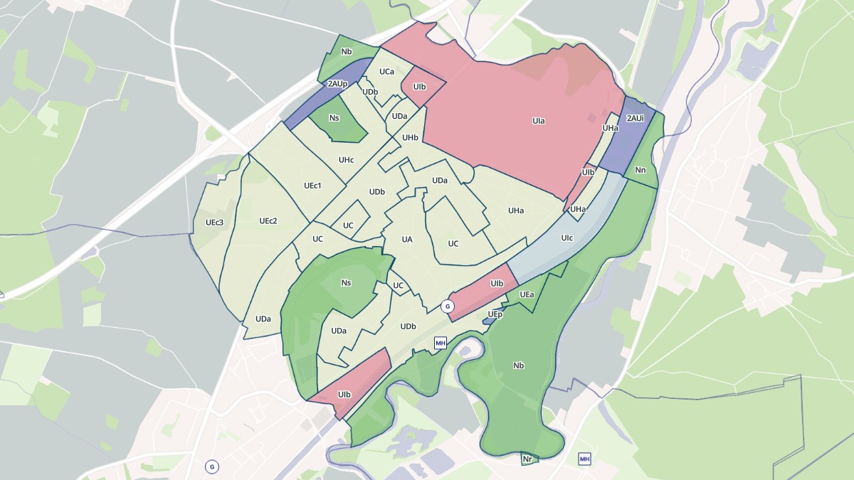 Aperçu cartographique de Thourotte, centré sur la commune