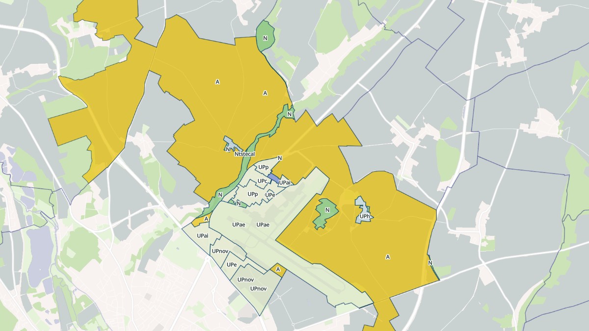 Aperçu cartographique de Tillé, centré sur la commune