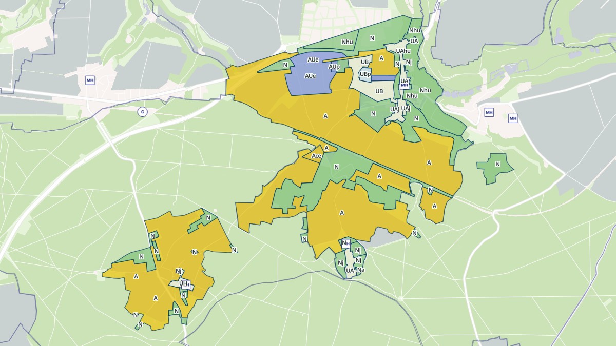 Aperçu cartographique de Vauciennes, centré sur la commune