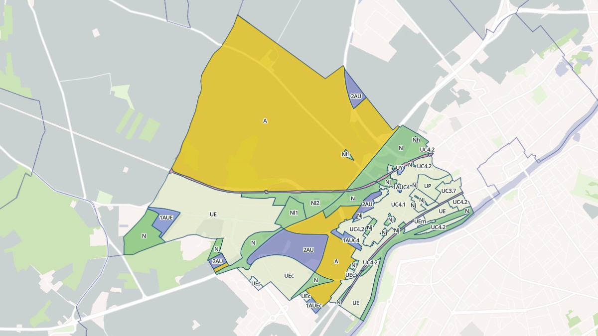 Aperçu cartographique de Venette, centré sur la commune
