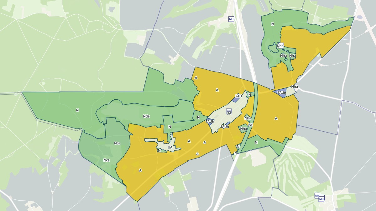 Aperçu cartographique de Villeneuve-sur-Verberie, centré sur la commune