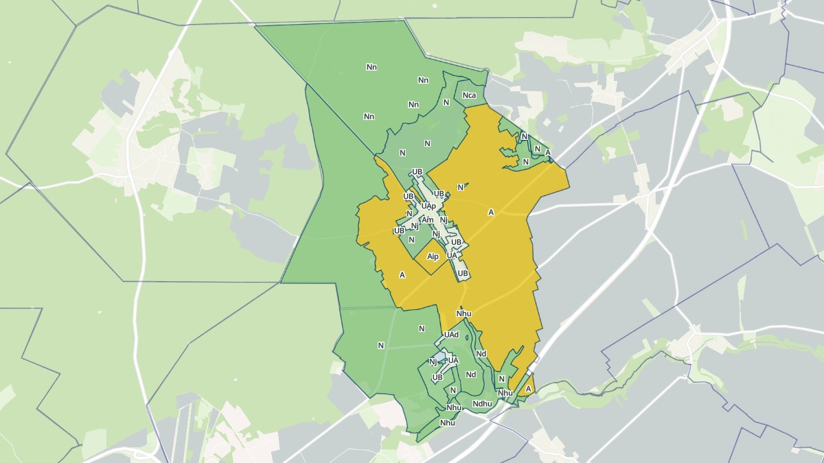 Aperçu cartographique de Villers-Saint-Frambourg-Ognon, centré sur la commune