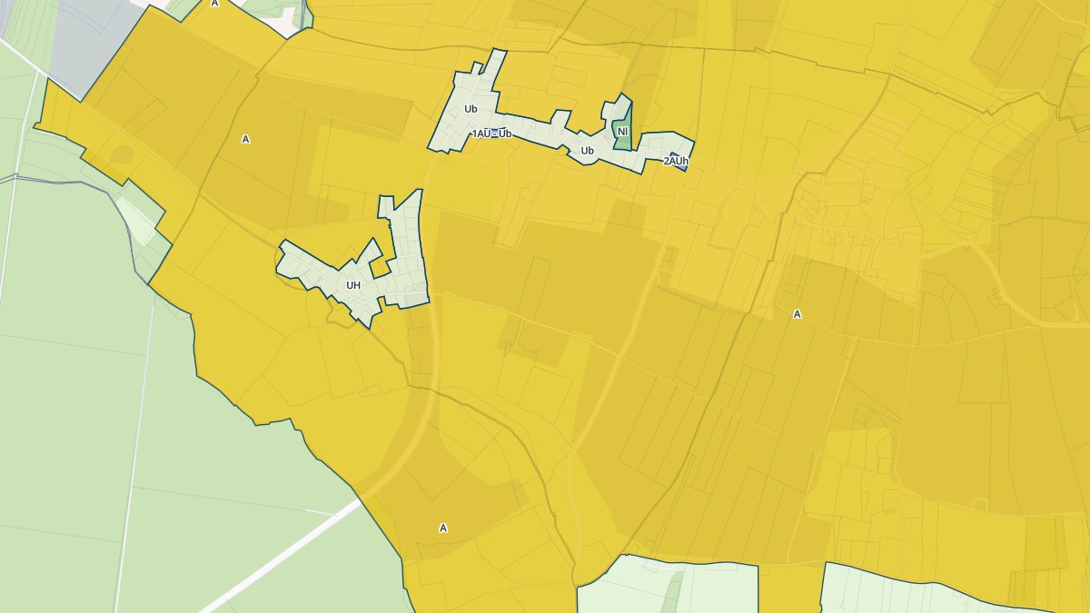 Aperçu cartographique de Auguaise, centré sur la commune