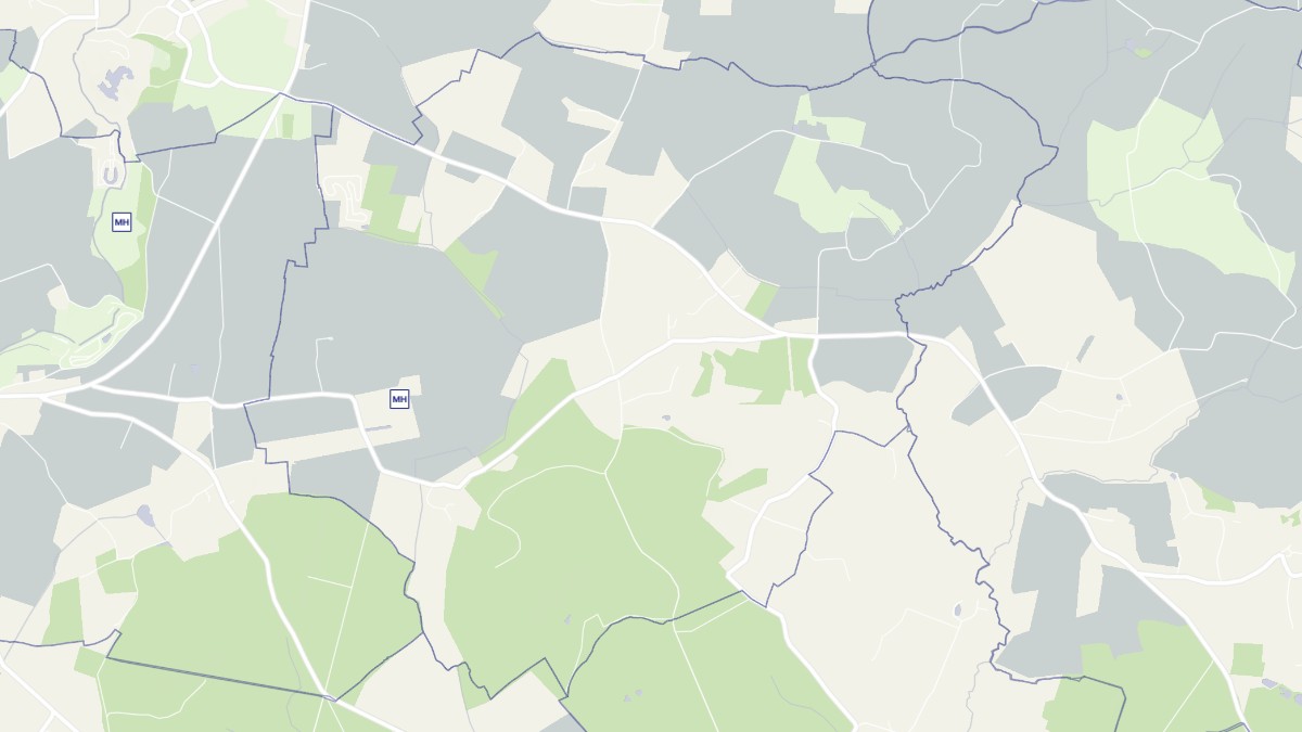 Aperçu cartographique de Aunay-les-Bois, centré sur la commune