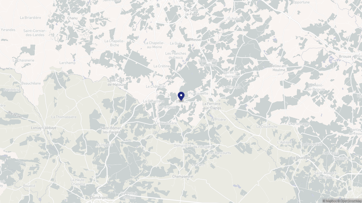 Aperçu cartographique de Banvou, centré sur la commune