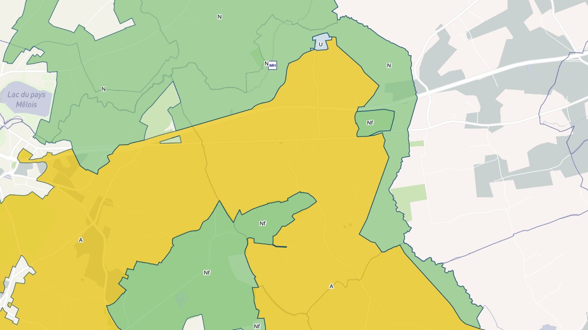 Aperçu cartographique de Buré, centré sur la commune