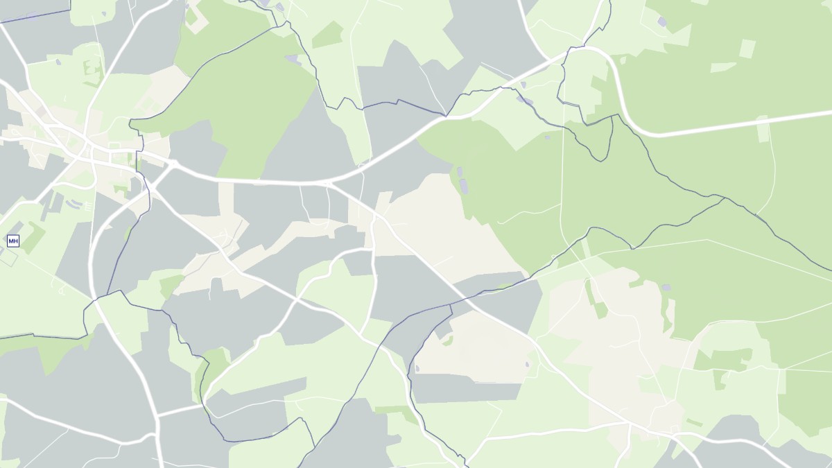 Aperçu cartographique de Chahains, centré sur la commune