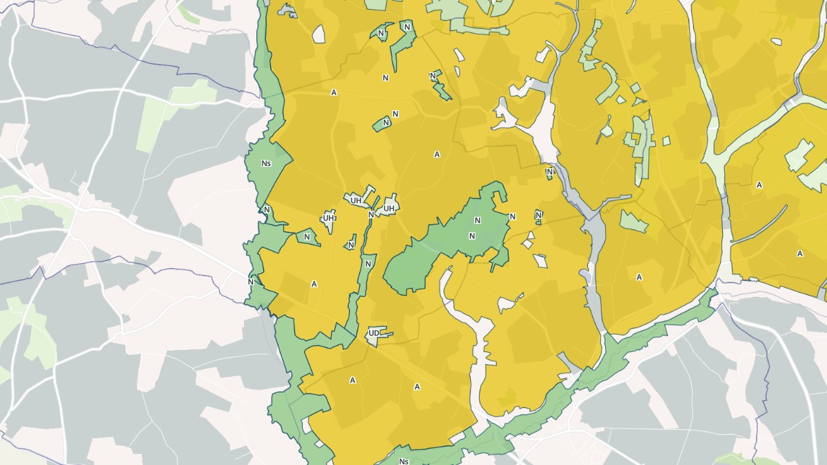 Aperçu cartographique de Champeaux-sur-Sarthe, centré sur la commune