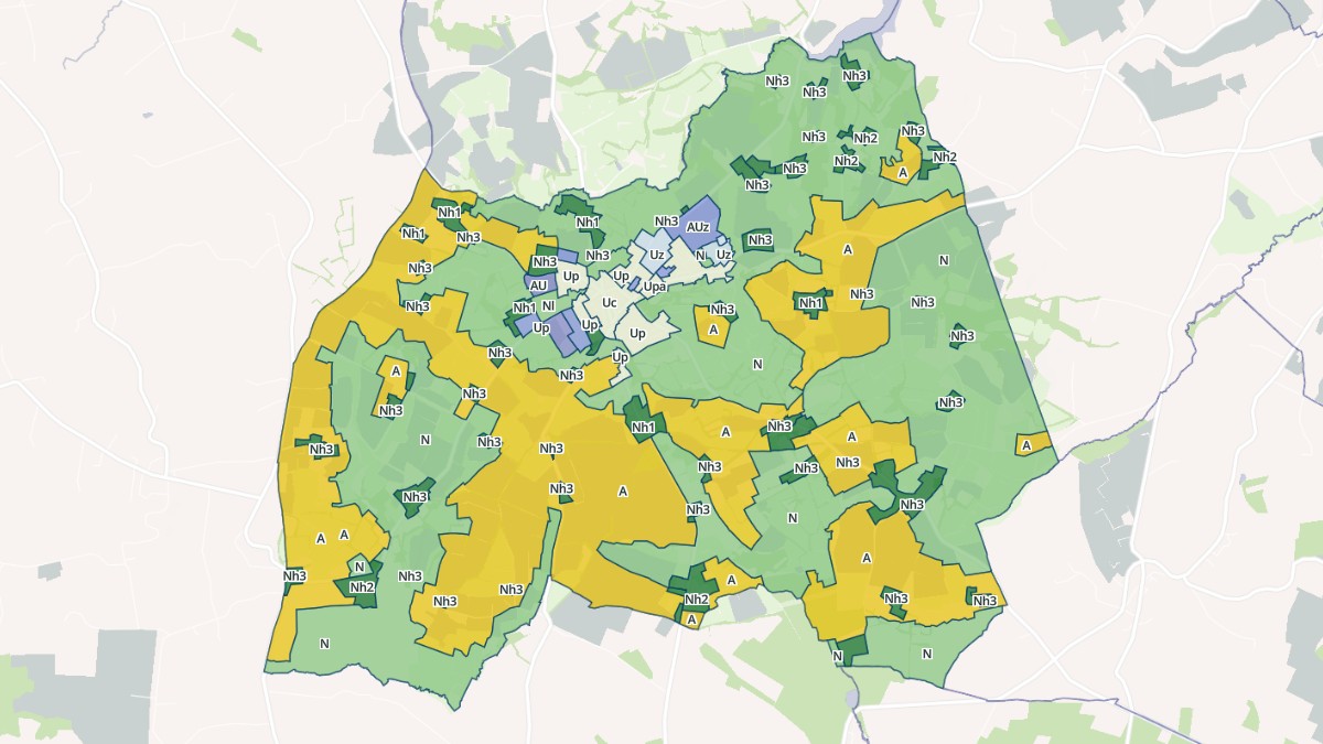 Aperçu cartographique de Chanu, centré sur la commune