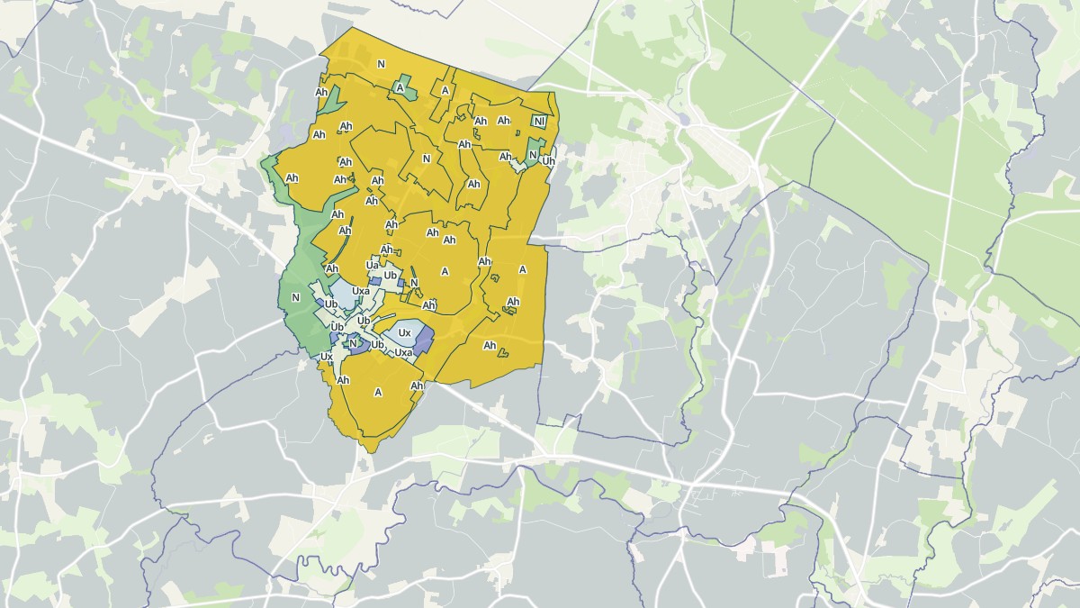 Aperçu cartographique de Rives d'Andaine, centré sur la commune