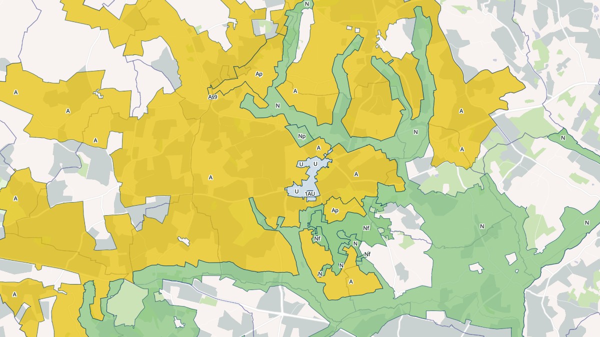 Aperçu cartographique de Courtomer, centré sur la commune