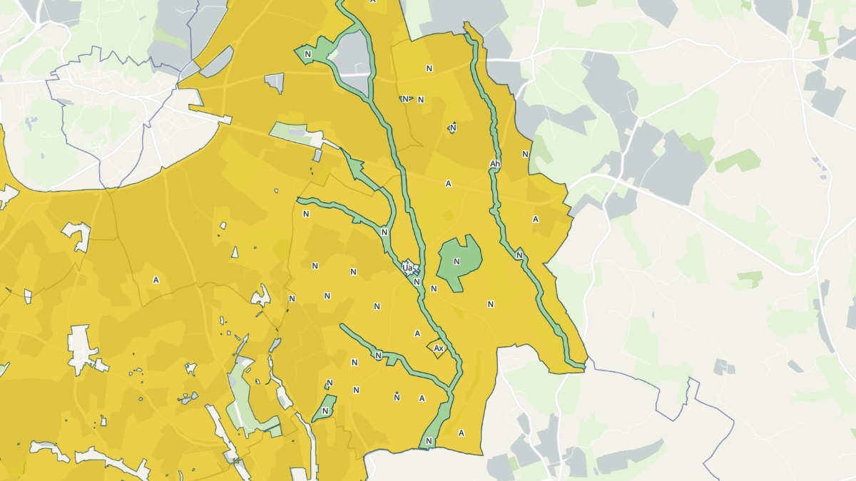 Aperçu cartographique de Dame-Marie, centré sur la commune