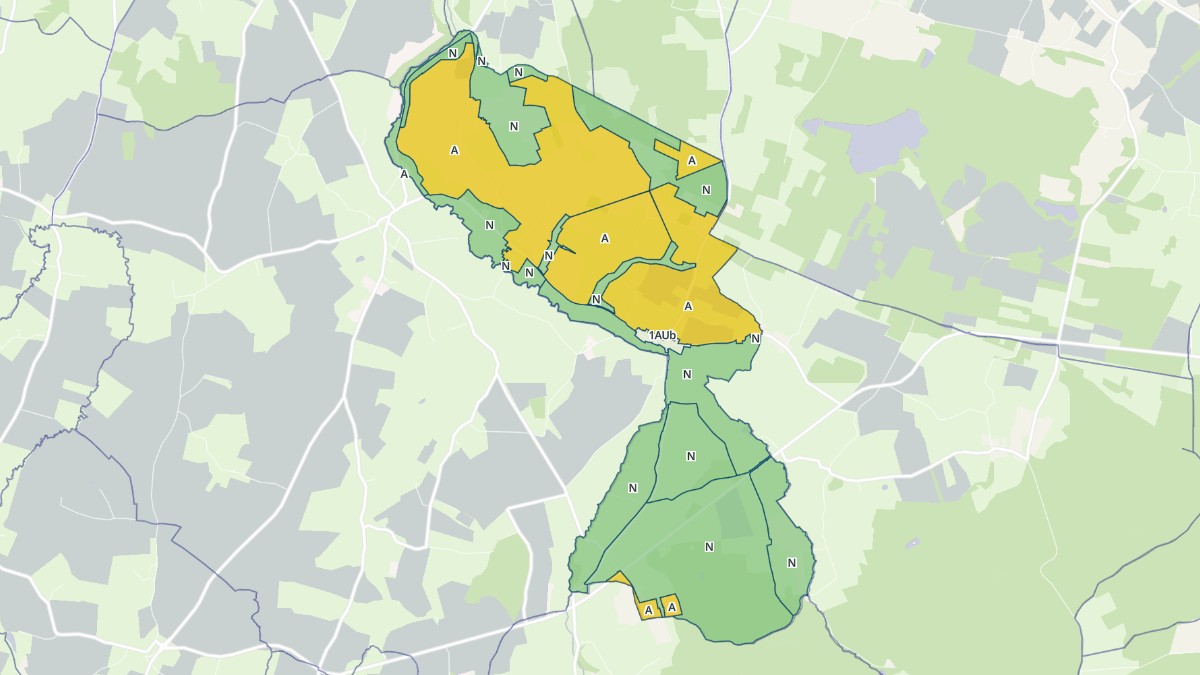 Aperçu cartographique de Francheville, centré sur la commune