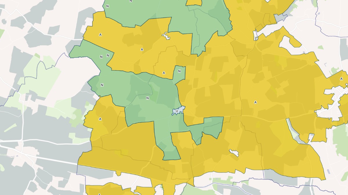 Aperçu cartographique de Gâprée, centré sur la commune