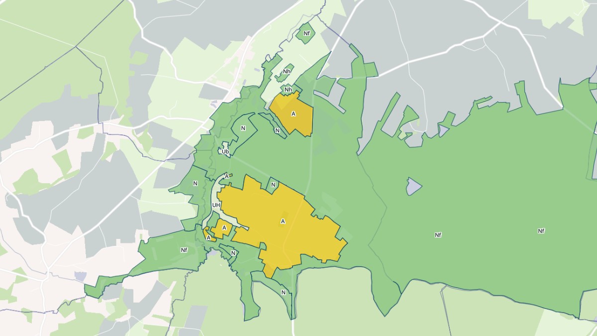 Aperçu cartographique de Les Genettes, centré sur la commune