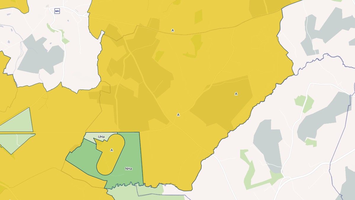 Aperçu cartographique de Ginai, centré sur la commune