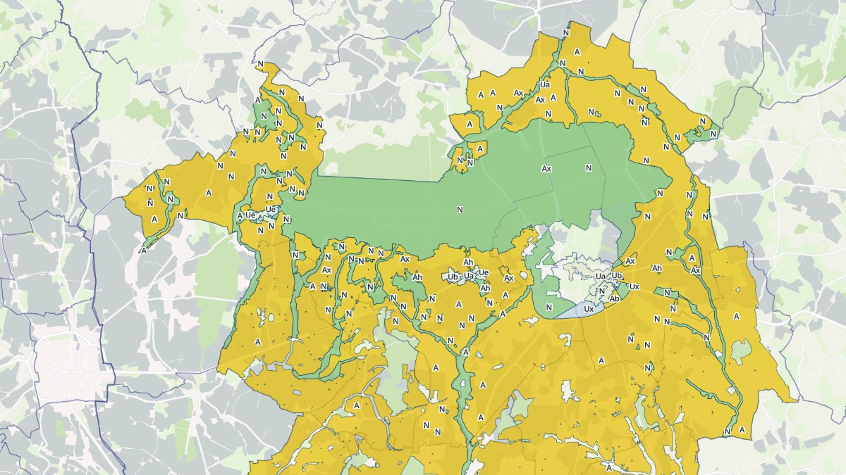 Aperçu cartographique de Belforêt-en-Perche, centré sur la commune