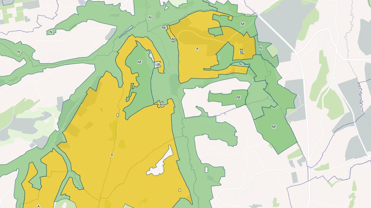 Aperçu cartographique de Guerquesalles, centré sur la commune