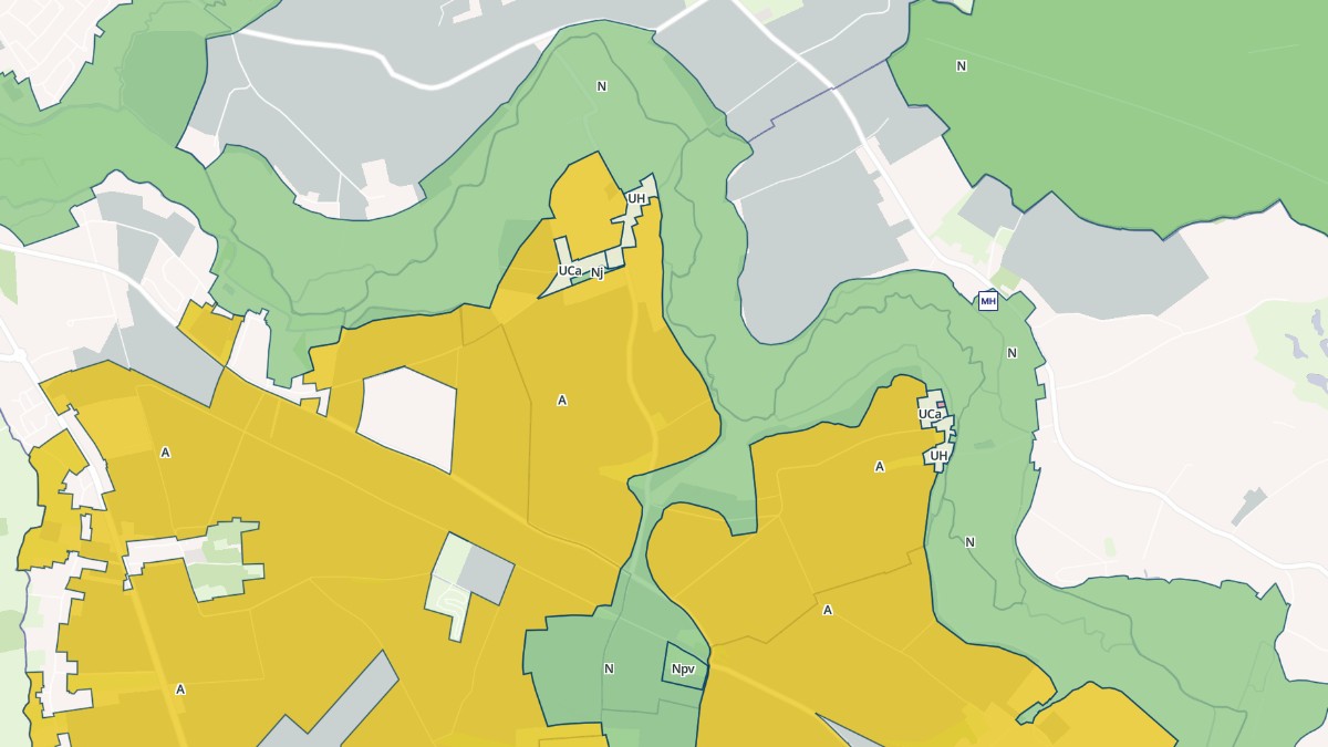 Aperçu cartographique de Juvigny-sur-Orne, centré sur la commune