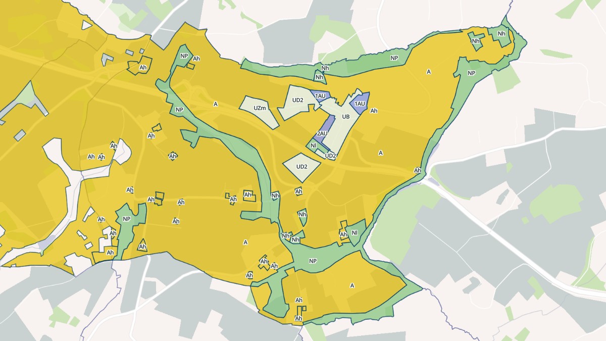 Aperçu cartographique de Landigou, centré sur la commune