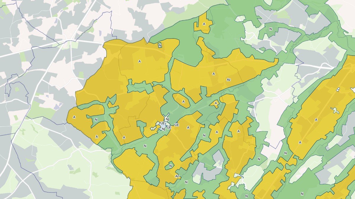 Aperçu cartographique de Lougé-sur-Maire, centré sur la commune