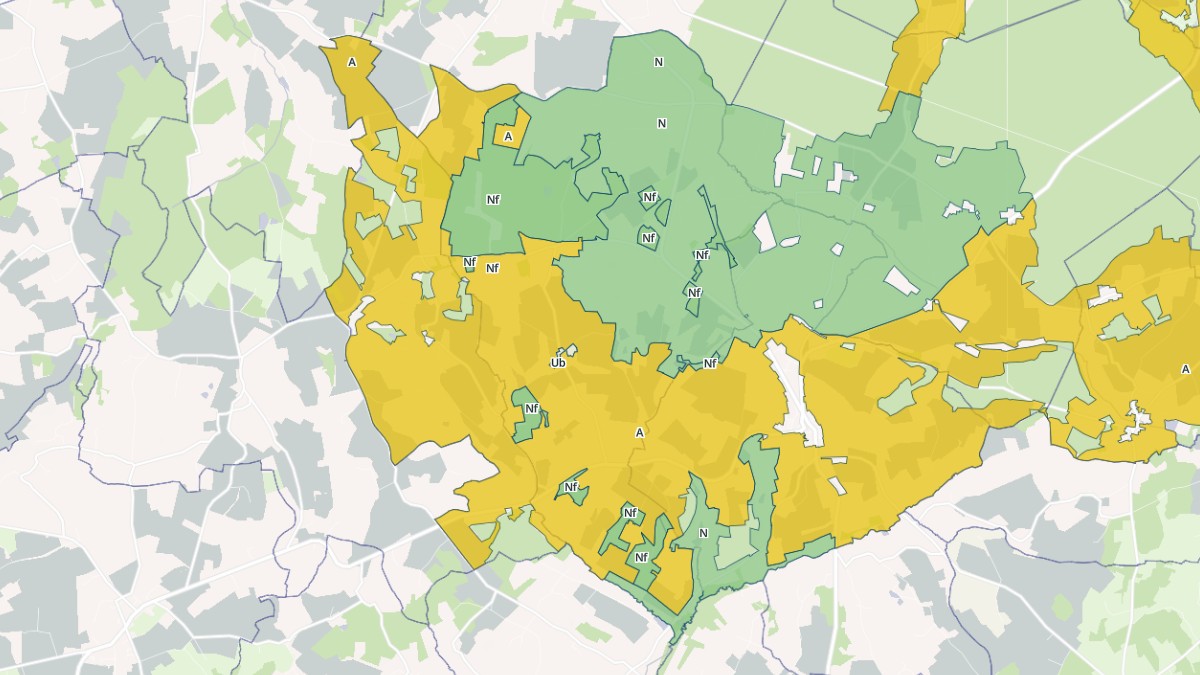 Aperçu cartographique de Mahéru, centré sur la commune