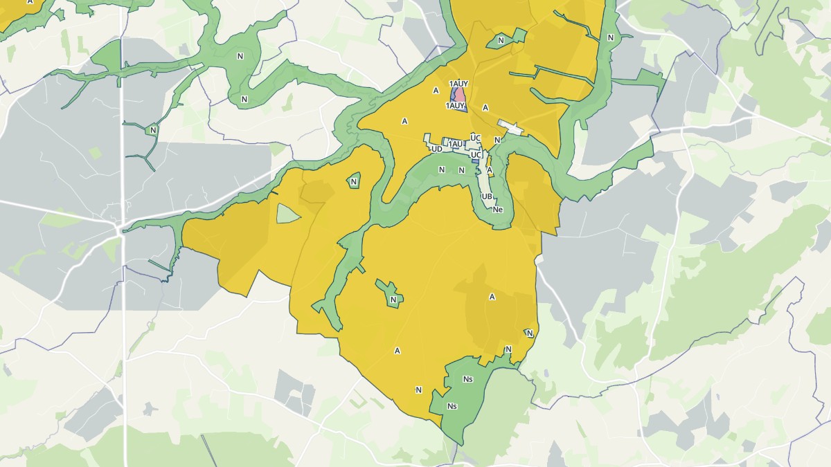 Aperçu cartographique de Mauves-sur-Huisne, centré sur la commune
