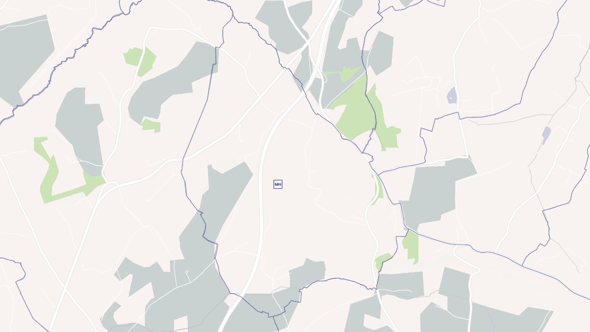 Aperçu cartographique de Ménil-Froger, centré sur la commune