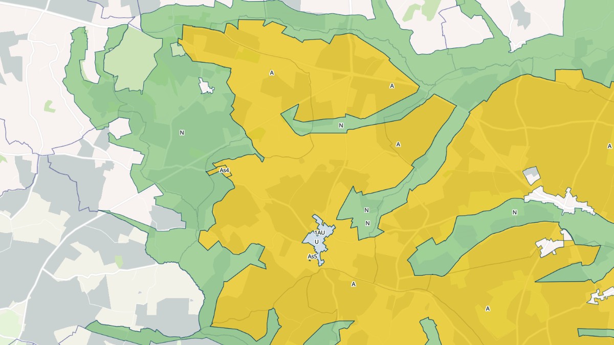 Aperçu cartographique de Montchevrel, centré sur la commune