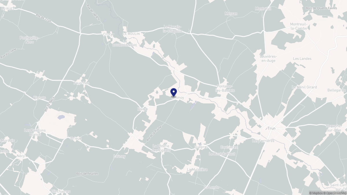 Aperçu cartographique de Ommoy, centré sur la commune