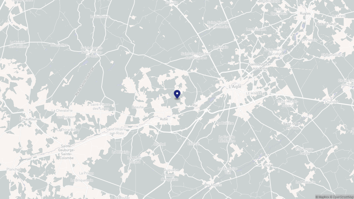 Aperçu cartographique de Rai, centré sur la commune