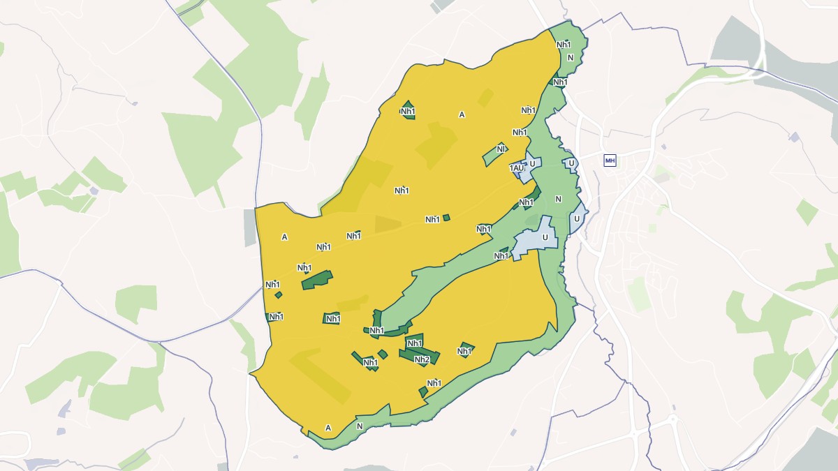 Aperçu cartographique de Résenlieu, centré sur la commune