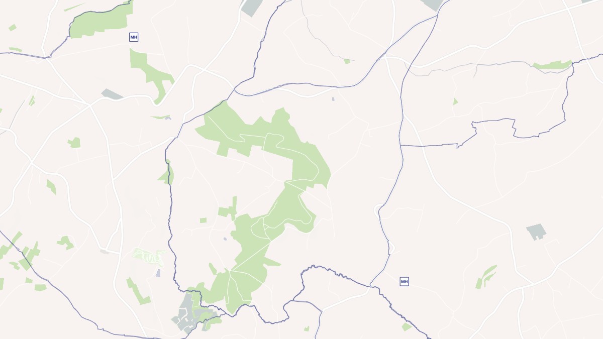 Aperçu cartographique de Saint-Christophe-de-Chaulieu, centré sur la commune